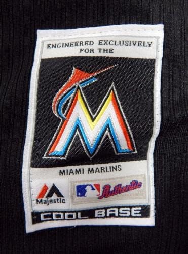Miami Marlins Justin Nicolino 20 Játék Kibocsátott Fekete Jersey BP ST 46 DP44319 - Játék Használt MLB Mezek