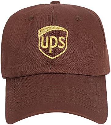Divat-Őszi Téli UPS United Parcel Service Hímzett Barna Sapka Állítható Kasmír Pamut Sapka