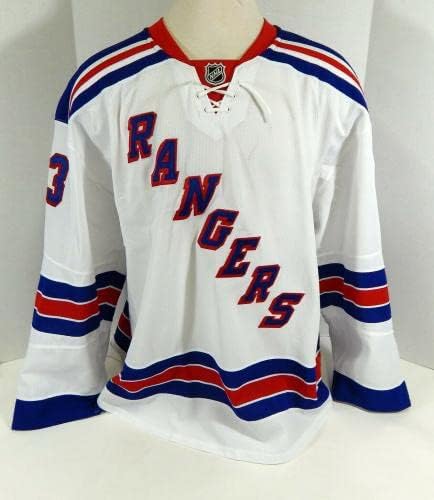A New York Rangers Turner Ottenbreit 83 Játék Kiadott Fehér Jersey DP08945 - Játék Használt NHL-Mezek