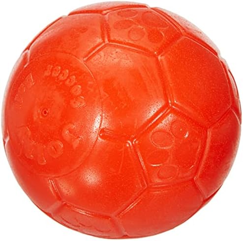 Vidám Háziállat Nagy Futball-Labda Lebeg-Pattogó Kutya Játék, 8 inch Átmérőjű, Narancs