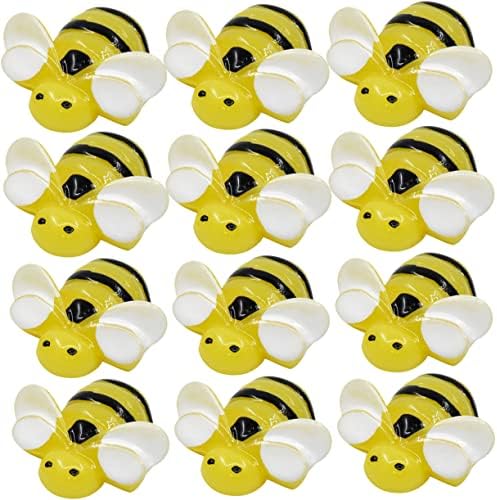 NOLITOY 80 Db Bee DIY Tartozékok Sárga Dekoráció, Kézzel készített Díszek, Dísz, a Gyerekek, a Méhek a Kézműves Mini