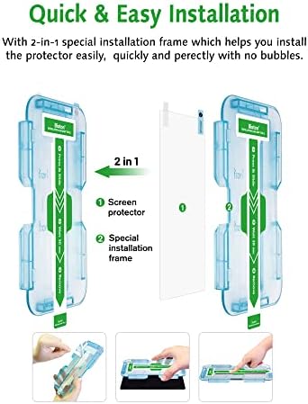 Bioton Edzett Üveg kijelző Védő fólia Kompatibilis a Nintendo Kapcsoló OLED Modell 2021 [EZ Kit] [Automatikus Igazítás]