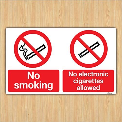 stika.co-Nem Dohányzó/Nem Elektronikus Cigaretta Jel lehet Dohányozni Jelek