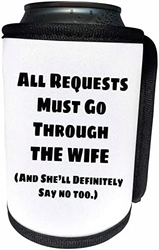 3dRose Minden olyan kérelmet, keresztül kell mennie a feleségét Egy második nem - Lehet Hűvösebb Üveg Wrap (cc-363269-1)