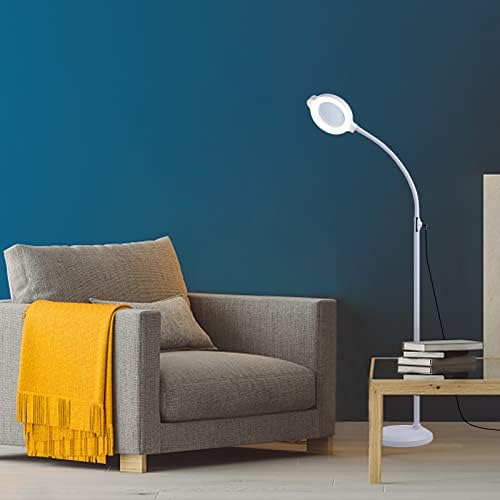 FHHKAAD 3 az 1-ben Nagyító állólámpa, Állítható LED erős Fény，Rugalmasság Nagyító Lámpa 5X Olvasás，Kézműves & Hobbi