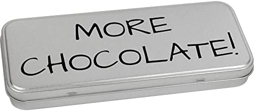 Azeeda Több Csokoládét!' Fém Csuklós Írószer Tin/Tároló Doboz (TT00197089)