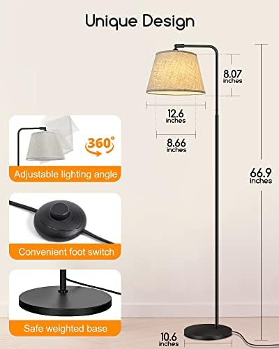RGBWW Arc állólámpa Nappali, Kompatibilis Alexa, a Google Haza, 2700K-6500K Szabályozható Smart LED Lámpa Távoli & WiFi