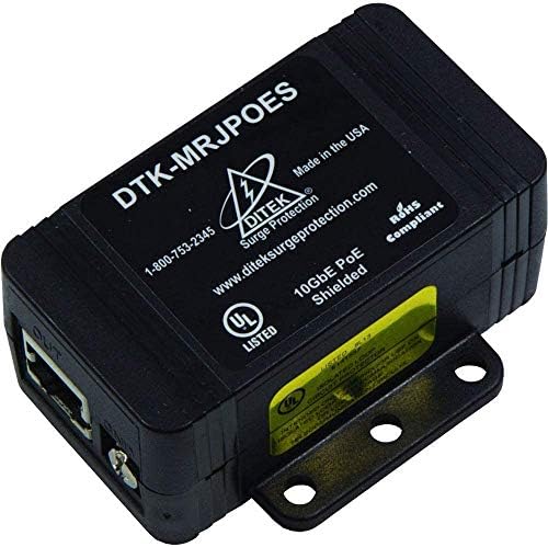 Ditek DTK-MRJPOES Power Over Ethernet Túlfeszültség Védelem IP Kamerák pedig Nvr, PoE, PoE +, illetve a Hi-PoE Kompatibilis;