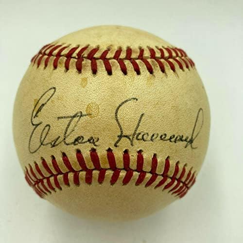 Gyönyörű Elston Howard Egyetlen Dedikált Baseball SZÖVETSÉG COA Ritka Sweet Spot Aláírás - Dedikált Baseball