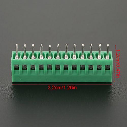 Oumefar Zöld PCB Kapcsolat 2.54 mm 12 pin-10db-csere NYÁK Huzalozás