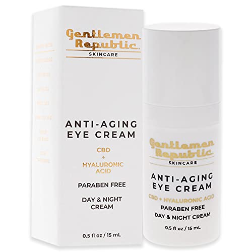 Uraim Köztársaság Valódi Ápolás Anti-Aging Eye Cream Férfiak, Tejszín 0.5 oz