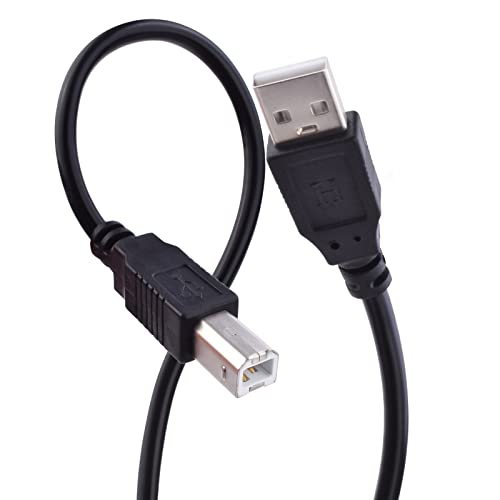 Koffmon 6.6 FT USB2.0 Nyomtató Kábel Férfi USB-B Nyomtató Kábel Kompatibilis HP Deskjet 3050A 3632 6940; HP Envy 5540