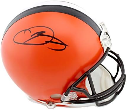 Odell Beckham Jr. Dedikált/Aláírt Cleveland Browns Jelenlegi Hiteles NFL Sisak