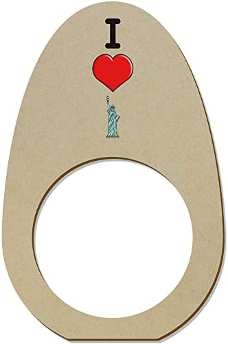 Azeeda 5 x 'i Love New York' Fa Szalvéta Gyűrű/Jogosultjai (NR00051642)