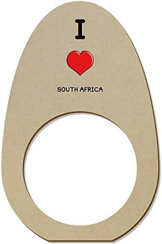 5 x 'Szeretem a Dél-Afrikai Fa Szalvéta Gyűrű/Jogosultjai (NR00051715)
