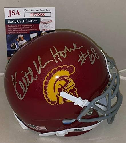 Keith Van Horne Chicago Bears aláírt USC Trojans mini sisak dedikált SZÖVETSÉG - Dedikált Főiskola Mini Sisak