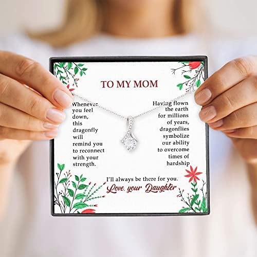 Üzenet Kártya Ékszerek, Kézzel készített Nyaklánc -, hogy Anyám Nyaklánc - Ajándék Anya a Lányát Anyák Napja - AB BV758