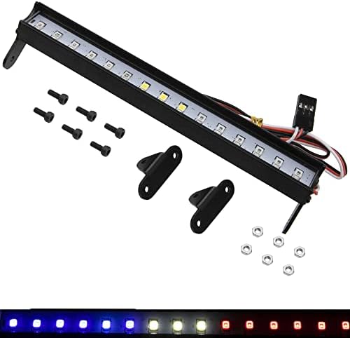 Vgoohobby 5.51 RC 15Led LED Bar Kit karosszéria Tetőre Fény Lámpa Kompatibilis Traxxas TRX-4 SCX10 Lidérc 90046 D90
