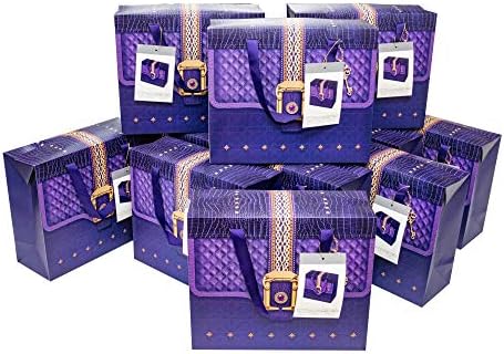 Luxus Ajándék Táskák Születésnapját Esküvői kedvezmények Közepes Lila (Csomag 48)