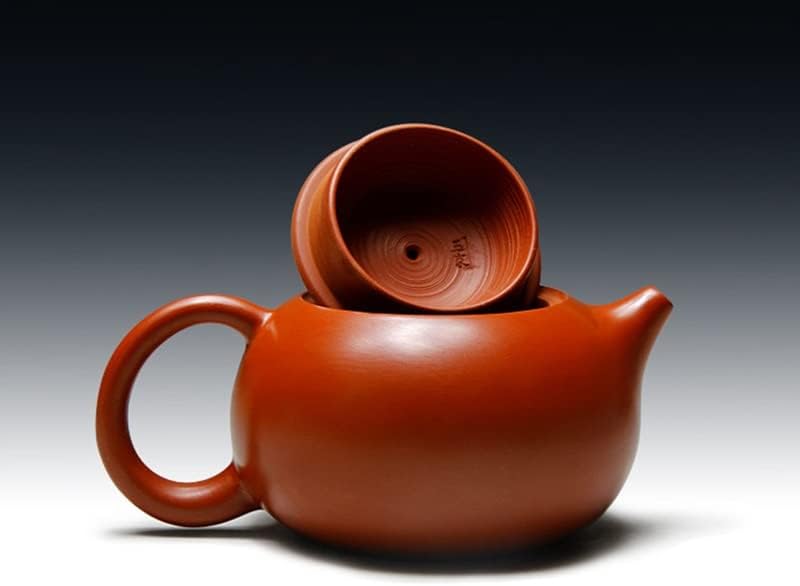 LIUZH Kézzel készített Pot Tea Infúzió Teáskanna Vörös Agyag Tetera 100ml Zhu Ni Porcelán Antik Kerámia Vízforraló