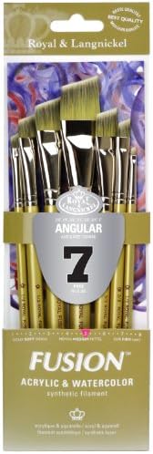 Royal Langnickel Fusion Szögletes Ecset Készlet (Csomag 7)
