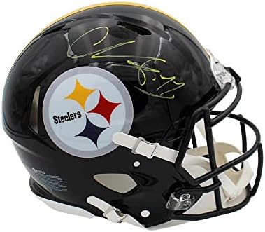 Chase Claypool Aláírt Pittsburgh Steelers Sebesség Hiteles NFL Sisak - Dedikált Főiskola Sisak