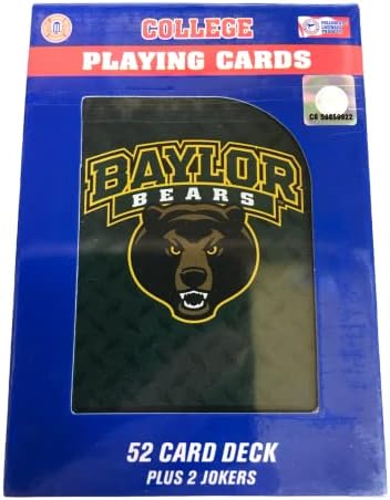NCAA Baylor Medvék Játszik CardsDiamond Lemez Kártya, Csapat Színek, Egy Méret