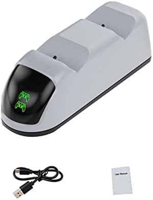 Controller Töltő Gyors Töltés Jelző LED Játék Gamepad Töltés tartó PS5 Fehér