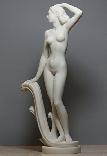 Istennője, Aphrodité Vénusz Meztelen Női Alak Alabástrom Szobor Szobor 12 cm
