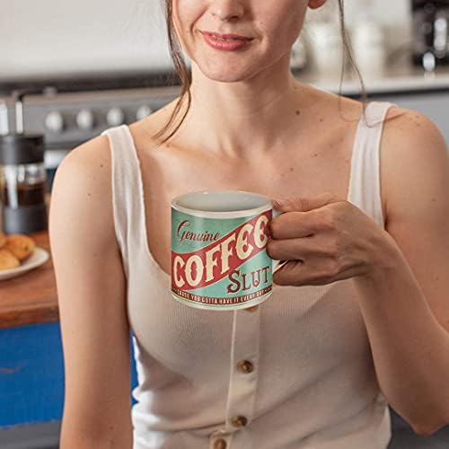 Valódi Kávé Ribanc 12 Oz Kerámia Bögre - Jön egy Ajándék Doboz - Könnyen tisztítható - Mosogatógép, Mikrohullámú Biztonságos