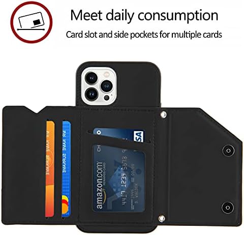 RFetomax Wallet Pénztárca Telefon tok iPhone 14 Pro Max (6.7 hüvelyk), Kors Esetben a Hevedert a Nők Hitelkártya Birtokos