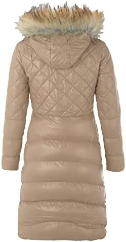 Női Téli Kabát Le a Csuklyás Plus Size Meleg Kabátok Sűrűsödik Zip Kapucnis Szőrme Kabát Bélelt Pamut Outwear