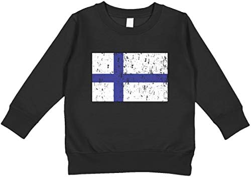 Amdesco Finnország Zászló Finn Finn Kisgyermek Pulóver
