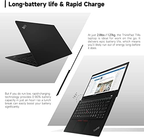 Lenovo ThinkPad T14s Fény Laptop, 14 FHD IPS Érintőképernyő 300nits, AMD Ryzen5 Pro 4650U, Wi-Fi 6, USB-C, Háttérvilágítású