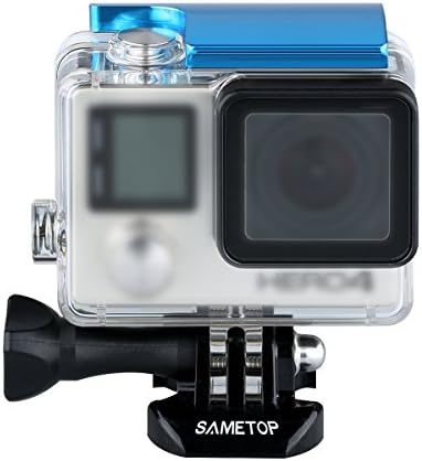 Sametop Alumínium Csere Kilincs Hátsó patent Zár Csat Kompatibilis a Gopro Hero 4 Hero 3+ Kamera Standard Vízálló Csontváz