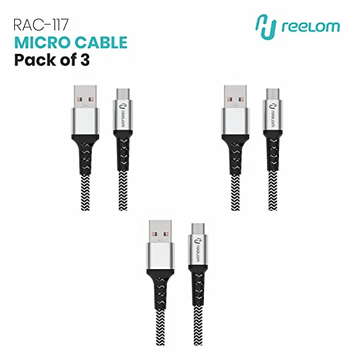Reelom Micro USB-10ft Prémium minőségű, Tartós Nylon Fonott 2A Gyors Töltés Kábel 30000 Kanyarban vizsgán Átmentem Kompatibilis