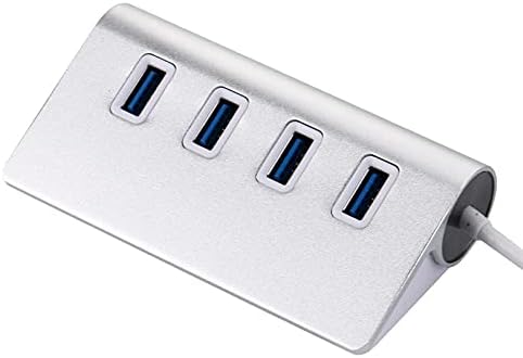 KJHD Egy Húzza Négy Elosztó Hordozható USB-Elosztó ，USB 3.0 4-Port Több Hub Elosztó Alumínium Adapter