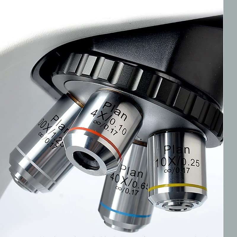 Mikroszkóp Kiegészítők Készlet Felnőttek Ezüst Biológiai Mikroszkóp 4X, 10X 20X 40X 100X Infinity Terv Objektív RMS