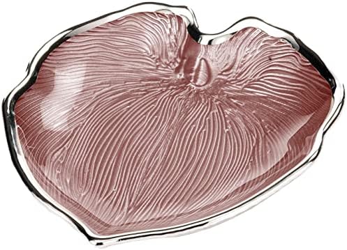 Argenesi Foglia Üveg Palm Leaf 15 cm - Halvány Rózsaszín, Egy Méret