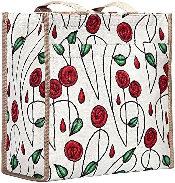 Signare Charles Rennie Mackintosh Rose szecessziós Élelmiszert Vásárolni Tote Bags a Nők BOLT-RMSP