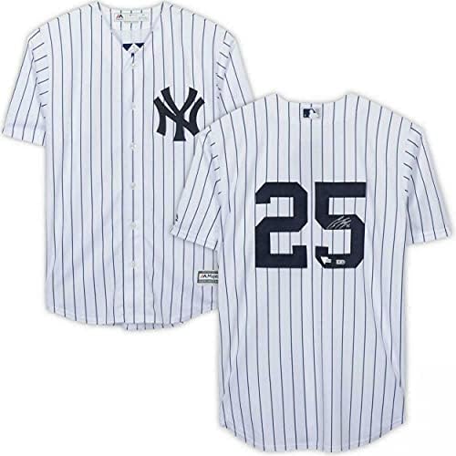 GLEYBER TORRES Aláírt New York Yankees Csíkos Mez FANATIKUSOK - Dedikált MLB Mezek