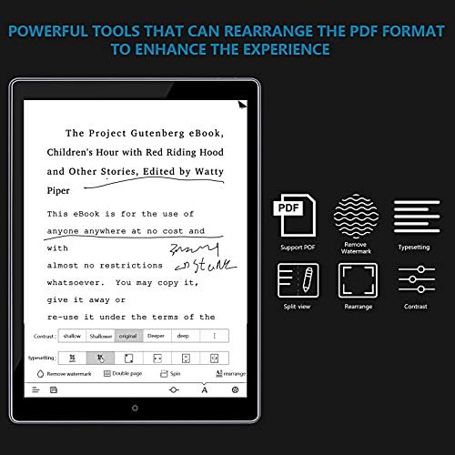 GUANGMING - E Ink Tabletta Android rajzlap a Képernyőn olvasásra Vonalvezetés Kettős Érintse meg E Könyv, Grafika, Tablet,