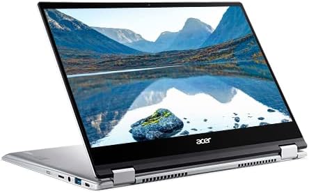 Acer 2022 Kabrió 2-in-1 Chromebook-14inch keret nélküli FHD IPS Érintőképernyő, Ryzen 3 Akár 3.35 GHz, 4GB Ram, 64GB