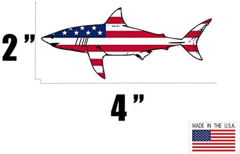 Rogue River Taktikai Cápa Hal USA Zászló, Matrica, Matrica Halászati Matricát Hal Hazafias Egyesült Auto Matrica Autó,
