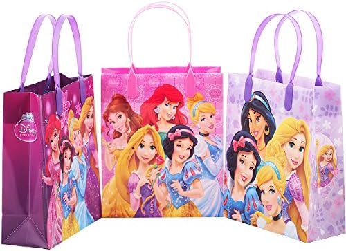 Hercegnő Disney 12 Prémium Minőségű Fél Javára Újrafelhasználható Közepes Műanyag Ajándék Tasakok 8