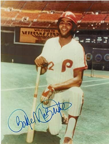 Sütni McBride Philadelphia Phillies Dedikált 8.5x11 Dedikált Fotó - Dedikált MLB Fotók