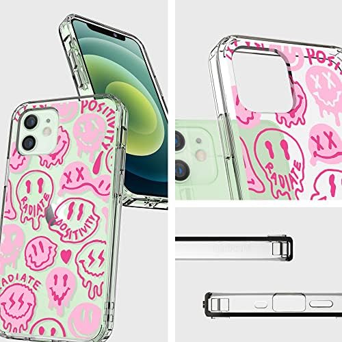 MOSNOVO az iPhone számára, 12 Mini, Rózsaszín Csöpögő Mosolyog Optimizmust Sugároz Arca Vékony, Világos Eset, Design,