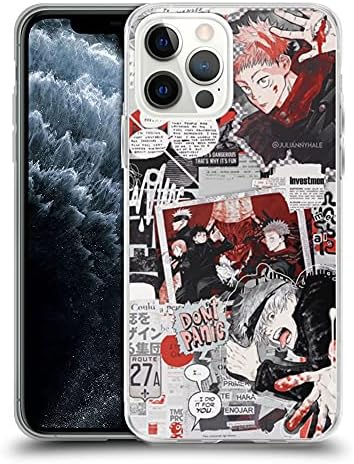 TOAGO Kompatibilis az iPhone 12/12 Pro Esetben Gojomra Satoru, Yuji Itadori jó Anime Fiúk - Jujutsu Kaisen Puha Szilikon
