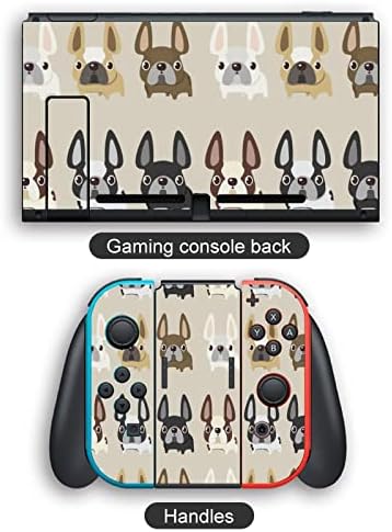 Francia Bulldog Matrica Matricák Borító Bőr Védő Előlap a Nintendo Kapcsoló