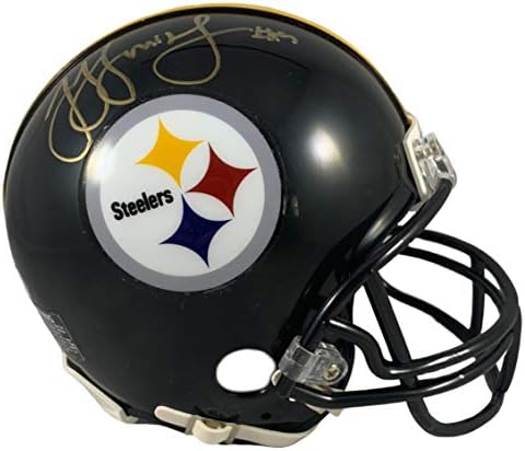 Juju Smith Schuster dedikált, aláírt Mini Sisak Pittsburgh Steelers PSA COA